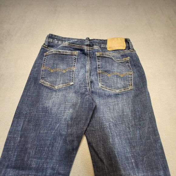 American Eagle Mens 29x29 Slim Straight Jeans Extreme Flex Distressed Denim - Picture 9 of 10